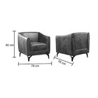 Poltrona Decorativa Chicago Tecido Verde Musgo