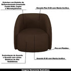 Poltrona Decorativa Clarke Pu Marrom G45 - Gran Belo