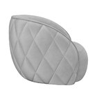 Poltrona Decorativa Clarke Veludo Cinza Claro G45 - Gran Belo