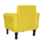 Poltrona Decorativa Classic Capitonê Suede Diversas Cores - D