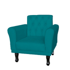 Poltrona Decorativa Classic Capitonê Suede Diversas Cores - D