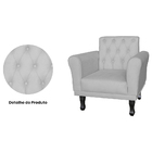 Poltrona Decorativa Classic Capitonê Suede Diversas Cores - D
