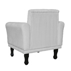 Poltrona Decorativa Classic Capitonê Suede Diversas Cores - D