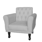 Poltrona Decorativa Classic Capitonê Suede Diversas Cores - D