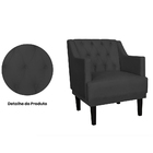 Poltrona Decorativa Clássica Base Em Madeira Suede Cores - Ds