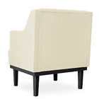 Poltrona Decorativa Clássica Base Em Madeira Suede Cores - Ds