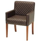 Poltrona Decorativa Com Base De Madeira Joy D02 Tressê Marrom