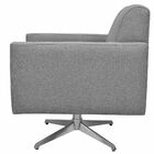 Poltrona Decorativa Com Base Giratória Para Sala De Estar Hel