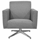 Poltrona Decorativa Com Base Giratória Para Sala De Estar Hel