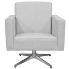 Poltrona Decorativa Com Base Giratória Para Sala De Estar Hel