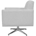 Poltrona Decorativa Com Base Giratória Para Sala De Estar Hel