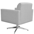 Poltrona Decorativa Com Base Giratória Para Sala De Estar Hel