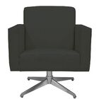 Poltrona Decorativa Com Base Giratória Para Sala De Estar Hel