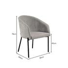 Poltrona Decorativa Com Pés De Ferro Multimóveis Cr7010