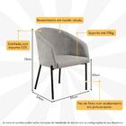 Poltrona Decorativa Com Pés De Ferro Multimóveis Cr7010