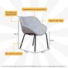 Poltrona Decorativa Com Pés De Ferro Multimóveis Cr7013