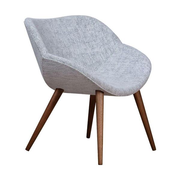 Poltrona Decorativa Com Pés De Madeira Multimóveis Cr7014