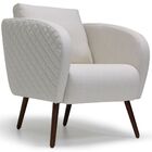 Poltrona Decorativa Com Pés Palito Dana D02 Rústico Dohler Tr