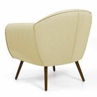 Poltrona Decorativa Com Pés Palito Nina D02 Corano Bege C-26