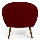 Poltrona Decorativa Com Pés Palito Nina D02 Veludo Marsala D-