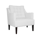 Poltrona Decorativa Com Pés Trapezio Stefanie Suede Branco Ca