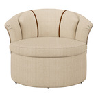 Poltrona Decorativa Com Sapata De Plástico Granada Linho/pu C