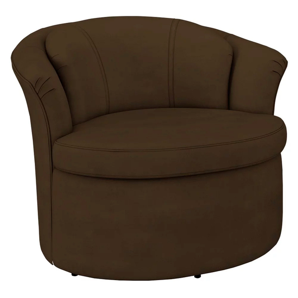 Poltrona Decorativa Com Sapata De Plástico Granada Veludo Mar