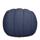 Poltrona Decorativa Concha C/almofada  Veludo Azul Marinho -