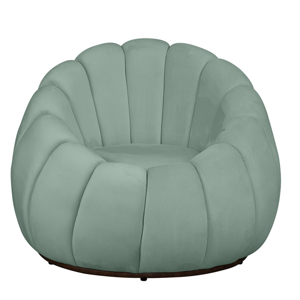 Poltrona Decorativa Concha C/almofada Veludo Accqua - Montana