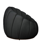 Poltrona Decorativa Concha C/almofada Veludo Preto - Montanar