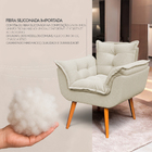 Poltrona Decorativa Confortável Para Sala Quarto Recepção Esc