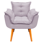 Poltrona Decorativa Confortável Para Sala Quarto Recepção Esc