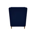Poltrona Decorativa Consultório Tila Suede Azul Marinho