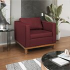 Poltrona Decorativa Corano Esper  Bordô