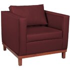 Poltrona Decorativa Corano Esper  Bordô