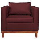 Poltrona Decorativa Corano Esper  Bordô