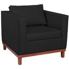 Poltrona Decorativa Corano Esper  Preto