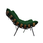 Poltrona Decorativa Costela Base Fixa Suede - Doce Sonho Móve