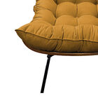 Poltrona Decorativa Costela Base Fixa Suede - Doce Sonho Móve