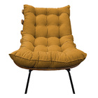 Poltrona Decorativa Costela Base Fixa Suede - Doce Sonho Móve