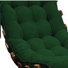 Poltrona Decorativa Costela Base Fixa Suede Verde - Amarena M
