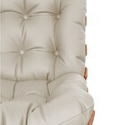 Poltrona Decorativa Costela Base Giratória Corano Bege - Amar