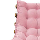 Poltrona Decorativa Costela Base Giratória Suede - Doce Sonho