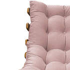 Poltrona Decorativa Costela Base Giratória Suede - Doce Sonho