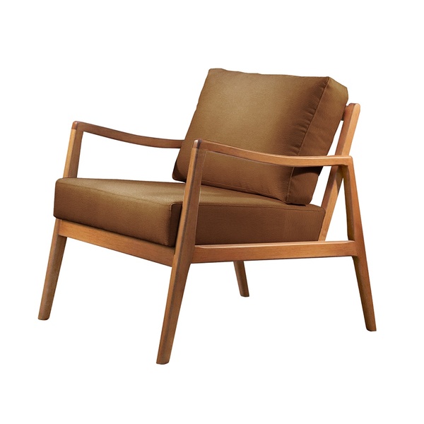 Poltrona Decorativa Couro Caramelo Isis