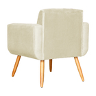 Poltrona Decorativa Cristal Suede Cores - Ds Estofados - Marf