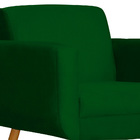 Poltrona Decorativa Cristal Suede Cores - Ds Estofados - Verde