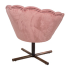 Poltrona Decorativa Crown Pés Castanho Xis Giratório Veludo R