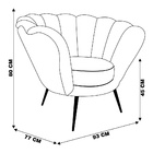 Poltrona Decorativa Crown Pés Palito Polido Veludo Marrom G15