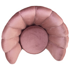 Poltrona Decorativa Crown Pés Palito Polido Veludo Rosa G15 -